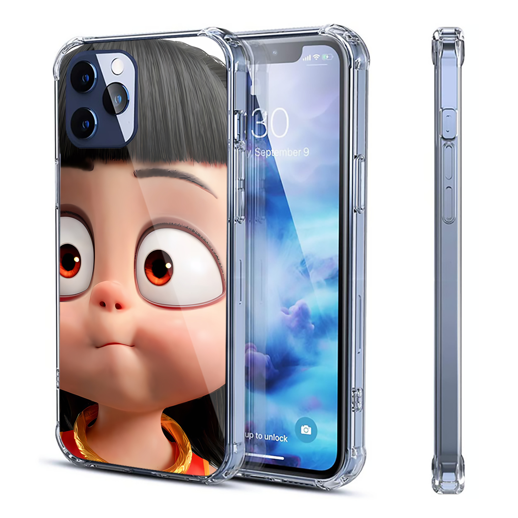 （画像用） Ne Zha 2 ナタ 魔童の大暴れ 【iPhone 12シリーズ対応】透明スマホケース（クリアソフトケース）